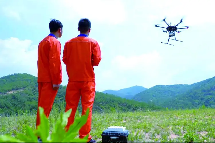 红山无人机倾斜摄影巡检拍摄